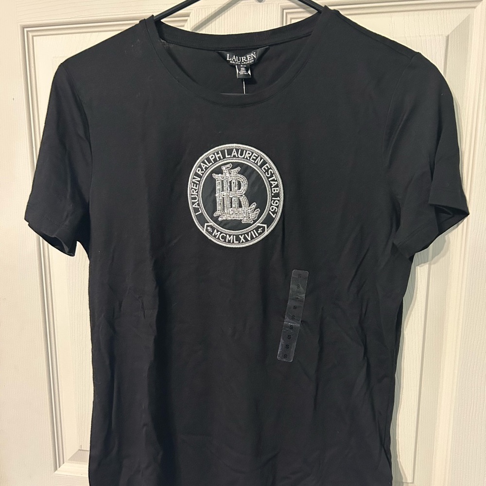 Brand New Women’s Black Ralph Lauren T Shirt Size Small
